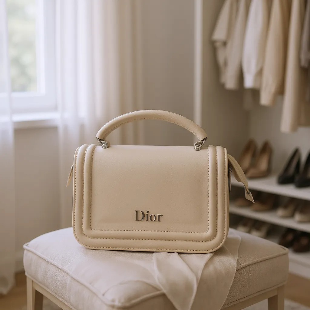 شنطة يد وكتف صغيرة كلاسيكية - تصميم صندوقي فاخر وألوان عصرية (Dior Style) - Image 10