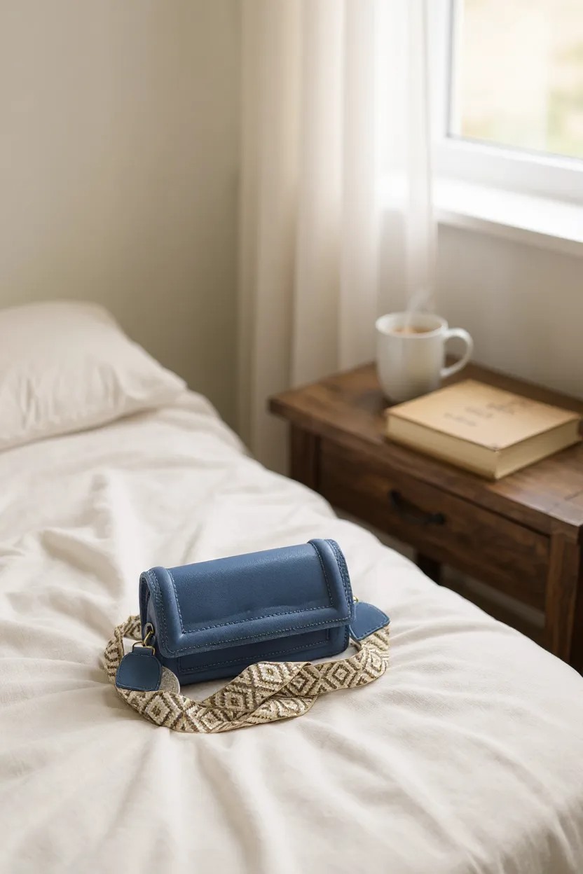 أناقة الجرأة العصرية: شنطة كتف بتصميم "بوكسي" وحزام عريض مميز - Image 8